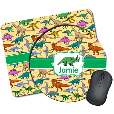 1 X Dinosaurs Round Mouse Mat - Dino Cartoon T-Rex Pattern Desk Accessories Birthday Computer Office Work Home Mousepad Pad PC IT Gift #8820