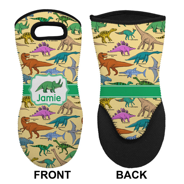 Dinosaurs Neoprene Oven Mitt (Front & Back)