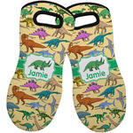 Dinosaurs Neoprene Oven Mitts - Set of 2 w/ Name or Text
