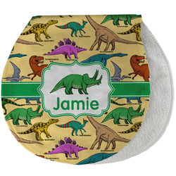 Dinosaurs Burp Pad - Velour w/ Name or Text