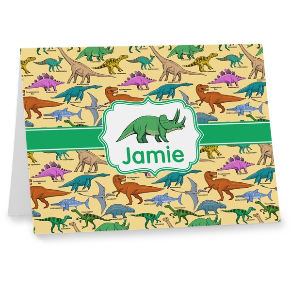 Custom Dinosaurs Note cards (Personalized)