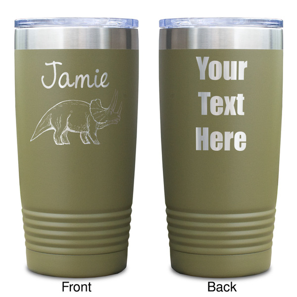 Dinosaurs Olive Polar Camel Tumbler - 20oz - Double Sided - Approval