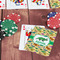 Dinosaurs On Table with Poker Chips