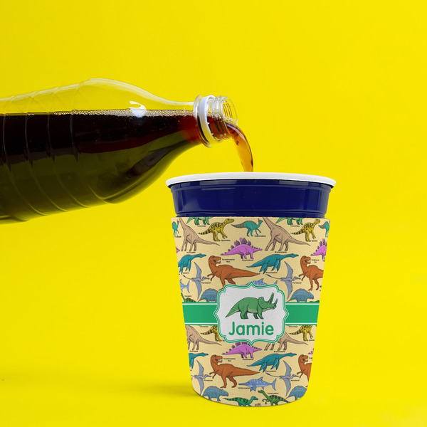 Dinosaurs Party Cup Sleeves - without bottom - Lifestyle
