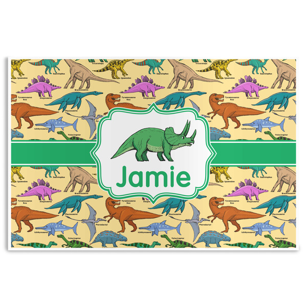 Custom Dinosaurs Disposable Paper Placemats (Personalized)