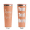 Dinosaurs Peach RTIC Everyday Tumbler - 28 oz. - Front and Back