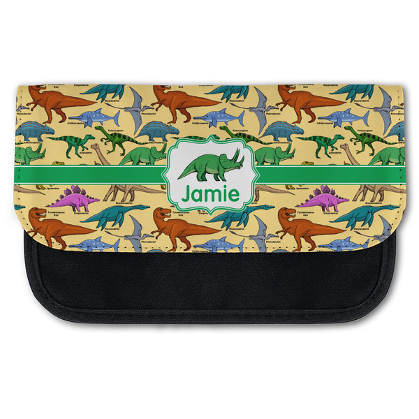 Custom Dinosaurs Canvas Pencil Case w/ Name or Text
