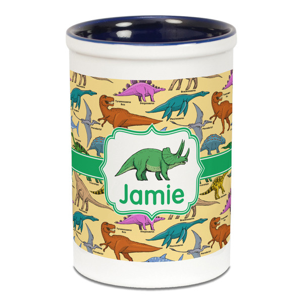Dinosaurs Pencil Holder - Blue