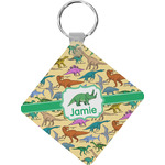Dinosaurs Diamond Plastic Keychain w/ Name or Text