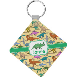 Dinosaurs Diamond Plastic Keychain w/ Name or Text