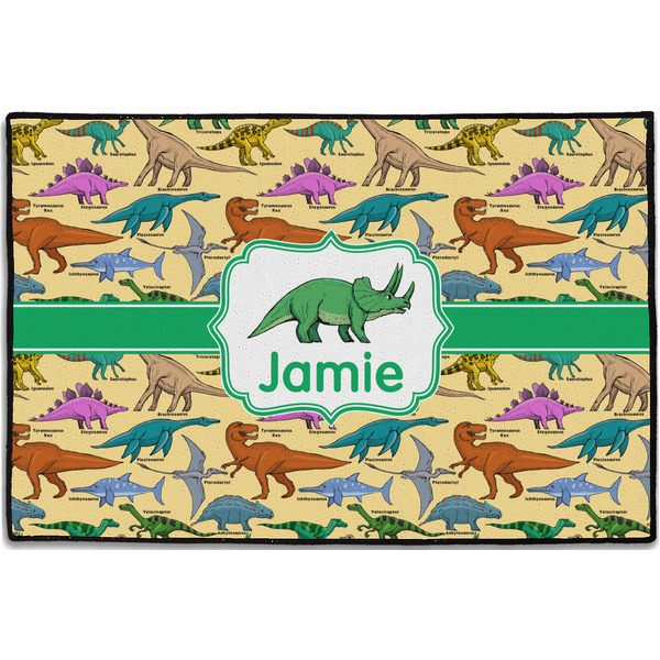 Custom Dinosaurs Door Mat - 36"x24" (Personalized)