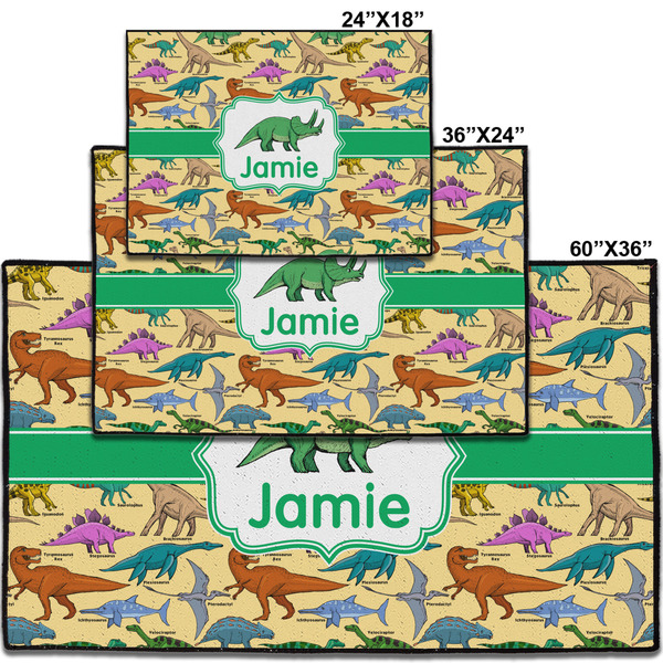 Dinosaurs Personalized Door Mat - Group Parent IMF