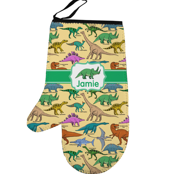 Dinosaurs Personalized Oven Mitt - Left