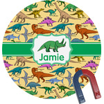 Dinosaurs Round Fridge Magnet (Personalized)