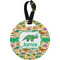 Dinosaurs Personalized Round Luggage Tag