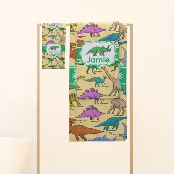 Dinosaurs Personalized Towel Set