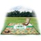 Dinosaurs Picnic Blanket - with Basket Hat and Book - in Use