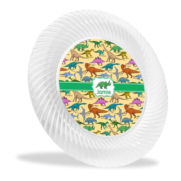 Custom Dinosaurs Plastic Party Dinner Plates - 10" (Personalized)