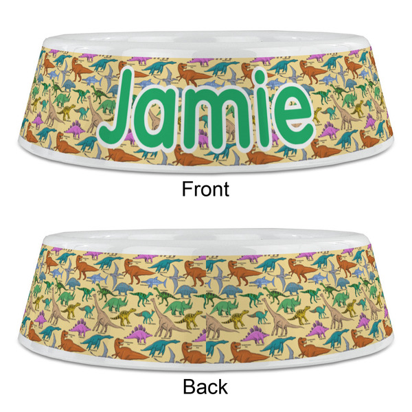 Dinosaurs Plastic Pet Bowls - Large - APPROVAL