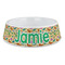 Dinosaurs Plastic Dog Bowl - Large (Personalized)