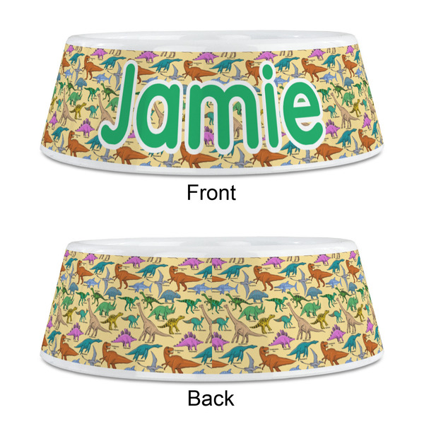 Dinosaurs Plastic Pet Bowls - Medium - APPROVAL