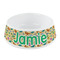 Dinosaurs Plastic Dog Bowl - Small (Personalized)