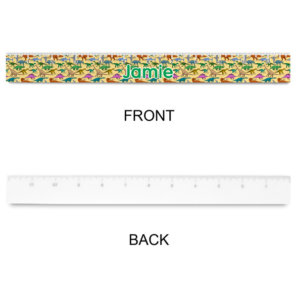 Dinosaurs Plastic Ruler - 12" - APPROVAL