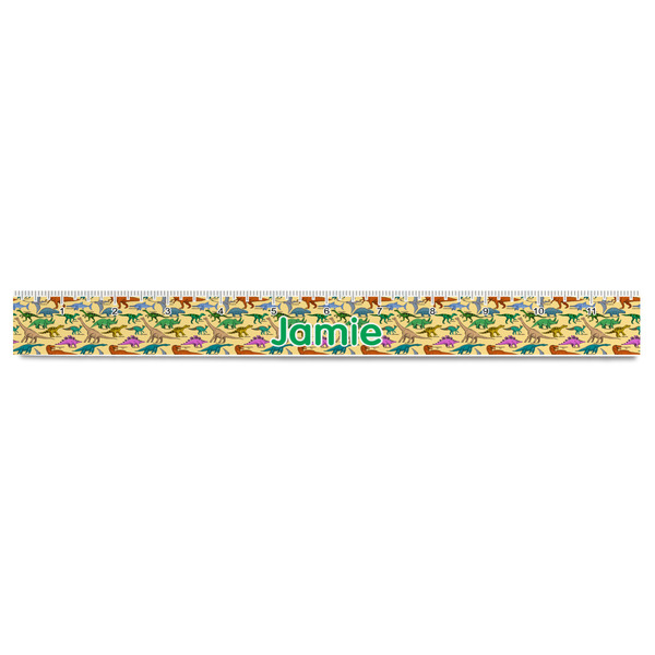 Dinosaurs Plastic Ruler - 12" - FRONT