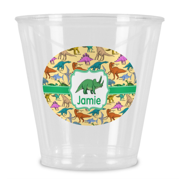 Custom Dinosaurs Plastic Shot Glass (Personalized)