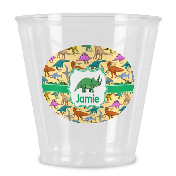 Custom Dinosaurs Plastic Shot Glass (Personalized)