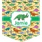 Dinosaurs Iron On Faux Pocket (Personalized)