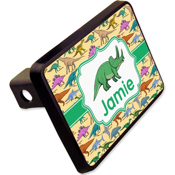 Custom Dinosaurs Rectangular Trailer Hitch Cover - 2" (Personalized)