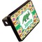 Dinosaurs Rectangular Car Hitch Cover w/ FRP Insert (Angle View)