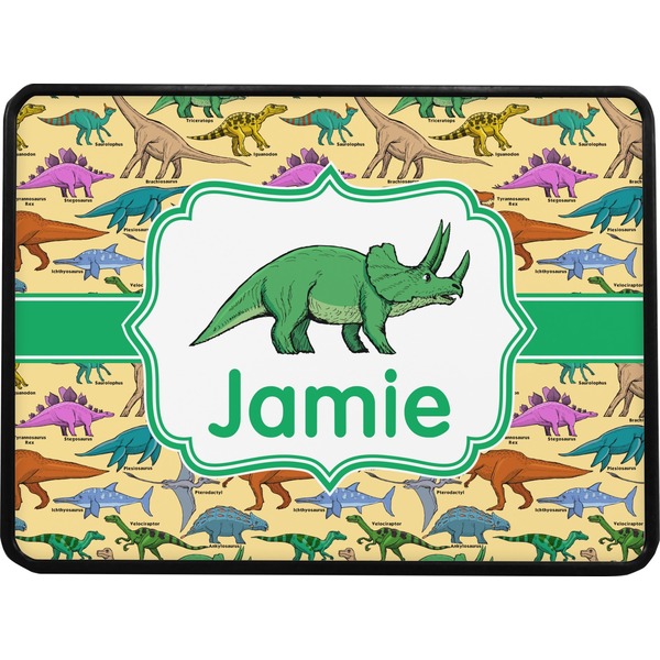 Dinosaurs Rectangular Trailer Hitch Cover (Personalized)