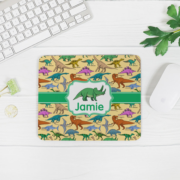 Dinosaurs Rectangular Mouse Pad - LIFESTYLE 2