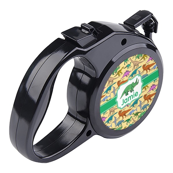 Dinosaurs Retractable Dog Leash - Angle