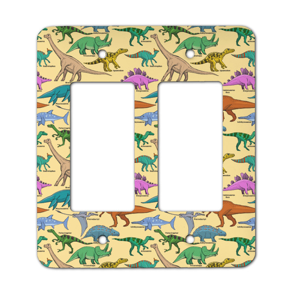 Custom Dinosaurs Rocker Style Light Switch Cover - Two Switch