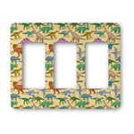 Dinosaurs Rocker Style Light Switch Cover - Three Switch