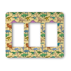 Dinosaurs Rocker Style Light Switch Cover - Three Switch