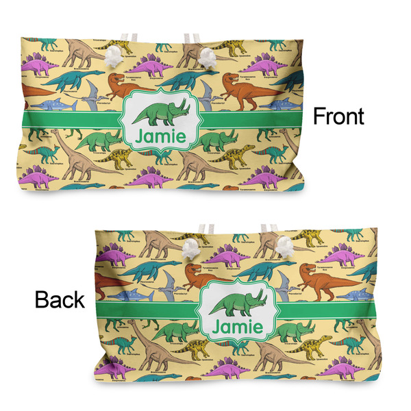 Dinosaurs Large Rope Tote - From & Back View