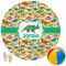 Dinosaurs Round Beach Towel (Personalized)