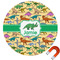Dinosaurs Round Car Magnet - 10" (Personalized)