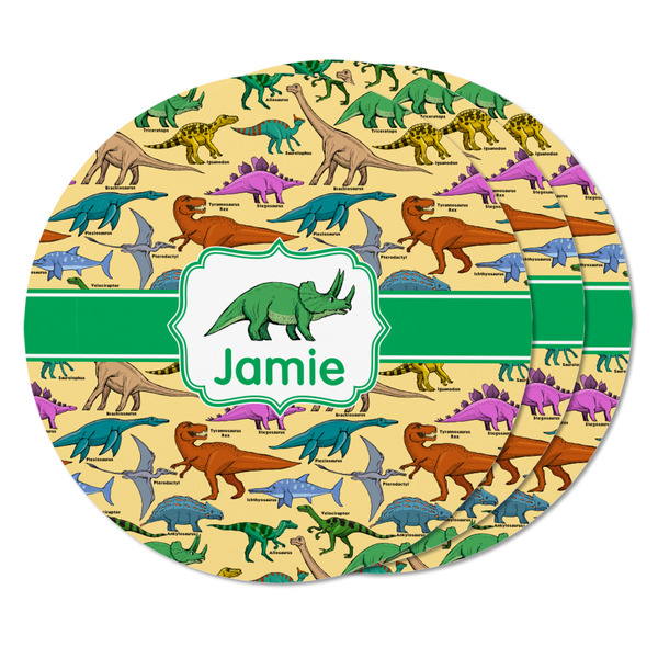 Dinosaurs Round Fridge Magnet - THREE