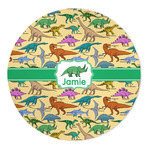 Dinosaurs 5' Round Indoor Area Rug (Personalized)