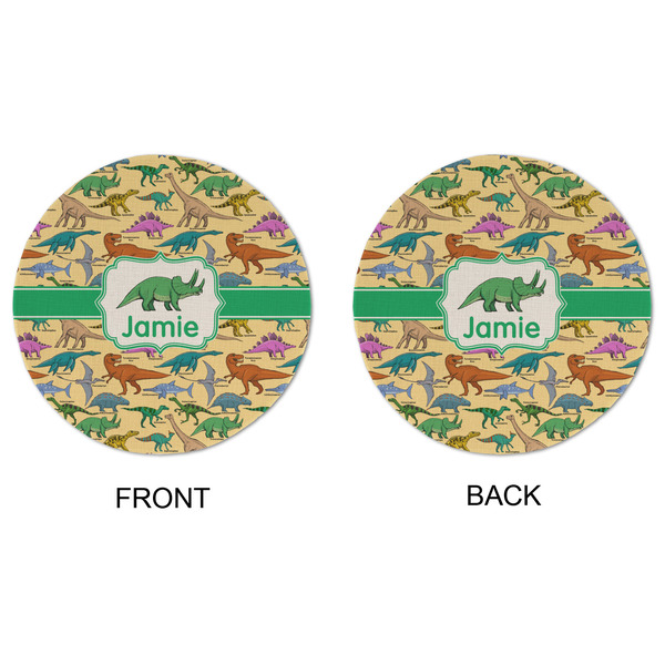 Dinosaurs Round Linen Placemats - APPROVAL (double sided)