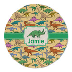 Dinosaurs Round Linen Placemat - Single Sided (Personalized)