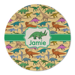 Dinosaurs Round Linen Placemat (Personalized)
