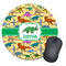 Dinosaurs Round Mouse Pad