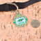 Dinosaurs Round Pet ID Tag - Large - In Context