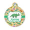 Dinosaurs Round Pet ID Tag - Small (Personalized)